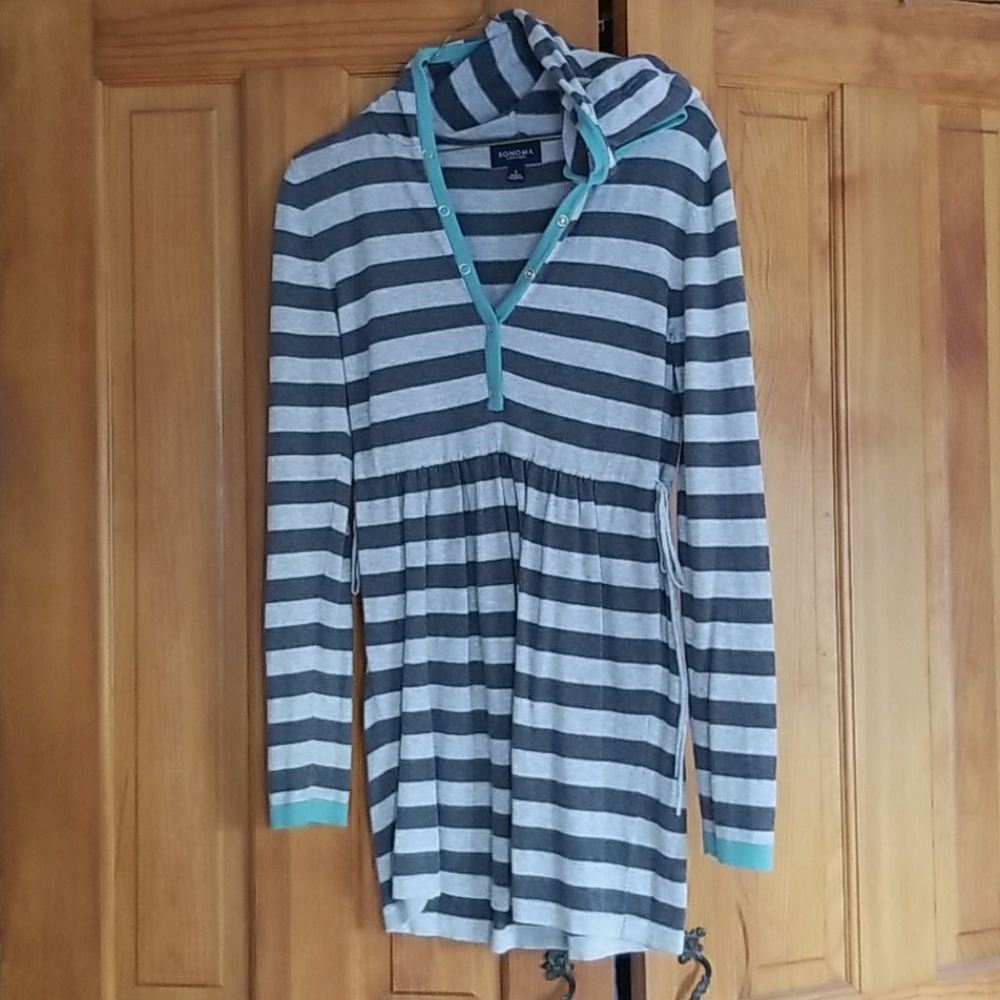 Hooded sweater dress sz Small